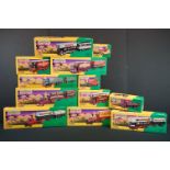 12 boxed Corgi The Showmans Range, to include 24801 Leyland Dodgem Truck & Caravan Set, 21701 AEC