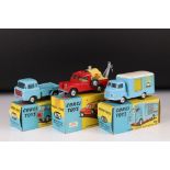 Three boxed Corgi diecast models to include 4175S Land Rover Breakdown Truck (diecast with paint