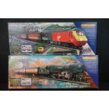 Two boxed Hornby OO gauge electric train sets to include R1004 The Duchess and R1011 Virgin Trains