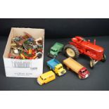 Collection of mid 20th C Dinky diecast models to include farming and commercial examples plus a