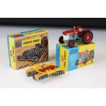 Boxed Corgi 66 Massey Ferguson 165 Tractor in red, decals and diecast vg/ex, box vg, plus a boxed