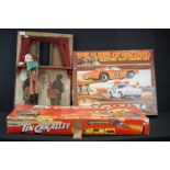 JW S&S Spears & Son Bavaria puppet theatre plus a vintage clown puppet, boxed The Dukes of Hazzard