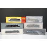 Six boxed / cased N gauge locomotives to include Grafar City of Hereford, Trix 2-6-0 BR in black