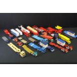 Collection of play worn commercial diecast models to include Dinky, Matchbox, Siku etc