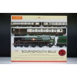 Boxed Hornby OO gauge R2300 Bournemouth Belle Train Pack complete with Merchant Class locomotive,