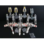 Lego - Seven Star Wars built / part built sets to include 4 x 9495 Y Wing (1 modified to green) &