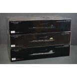 Three boxed 1/72 Century Wings Wings of Heroes diecast models to include 655058 SR-71 US Air Force