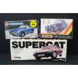 Boxed Corgi Supercat R/C Jaguar XJS-H.E. M5720 (tatty box), plus 2 x boxed & unbuilt plastic model