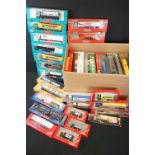 64 Boxed plastic 1:87 model trucks to include 49 x Herpa and 15 x Albedo (models appear ex, boxes gd