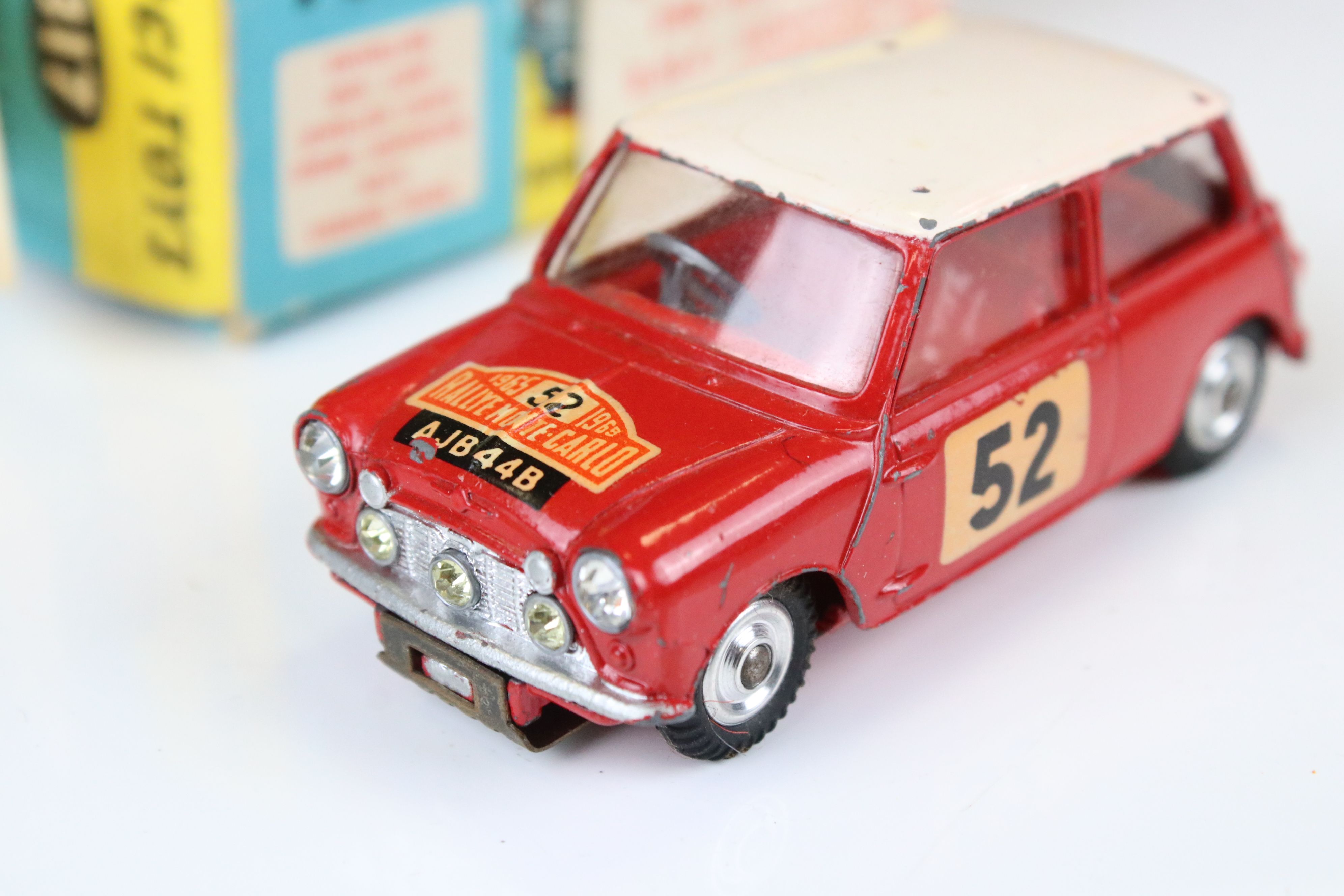 Boxed Corgi 321 Special Release 1965 Monte Carlo Winner BMC Mini Cooper S with authentic trim - Image 2 of 11