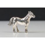 Silver figure of a horse