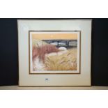 Charles Bartlett (1921-2014) Signed Limited Edition Etching titled ' Two Bridges ' no. 118/200,