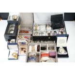 Collection of mostly contemporary jewellery and watches, to include silver jewellery examples,