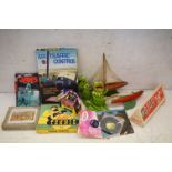 Toys - Boxed Star Yacht and Two unboxed Star Yachts, Boxed Airfix Flight Control, ' Jaws ' Jigsaw,