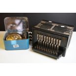 Early 20th century German ' Regal Melodeon ' Accordion together with Optimus Paraffin Camping