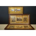 Two late 19th century engravings of six scenes of Bristol & one other