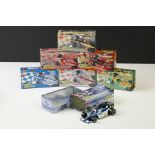 Seven German Dickie Toys ' Box Stars ' Diecast Racing Cars, all in their original tins