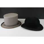 Lock & Co Hatters Bowler Hat (internal measurements 20cm x 16.5cm) together with Young's Formal Wear