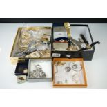 Collection of vintage and contemporary jewellery and watches, featuring a Boxed gents Tissot PR 50