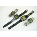 Vintage LCD watches, to include Seiko RC-5000, Beltime Chrono, Casio 809 AE-21W & Kiple alarm Chrono