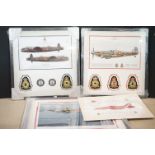 J W Petrie, Signed Limited Edition Military Aircraft Print ' D-Day Tribute ', also signed by Captain