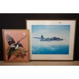 John Young Signed Limited Edition Print ' Memphis Belle heads for home ' no. 640/950, with gallery