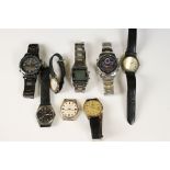 Group of gents watches, to include Beacon Star, Pulsar etc