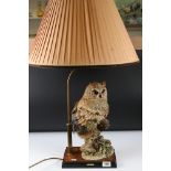 Giuseppe Armani Lamp in the form of an Owl, model no. 842/S, limited edition no. 1565 with