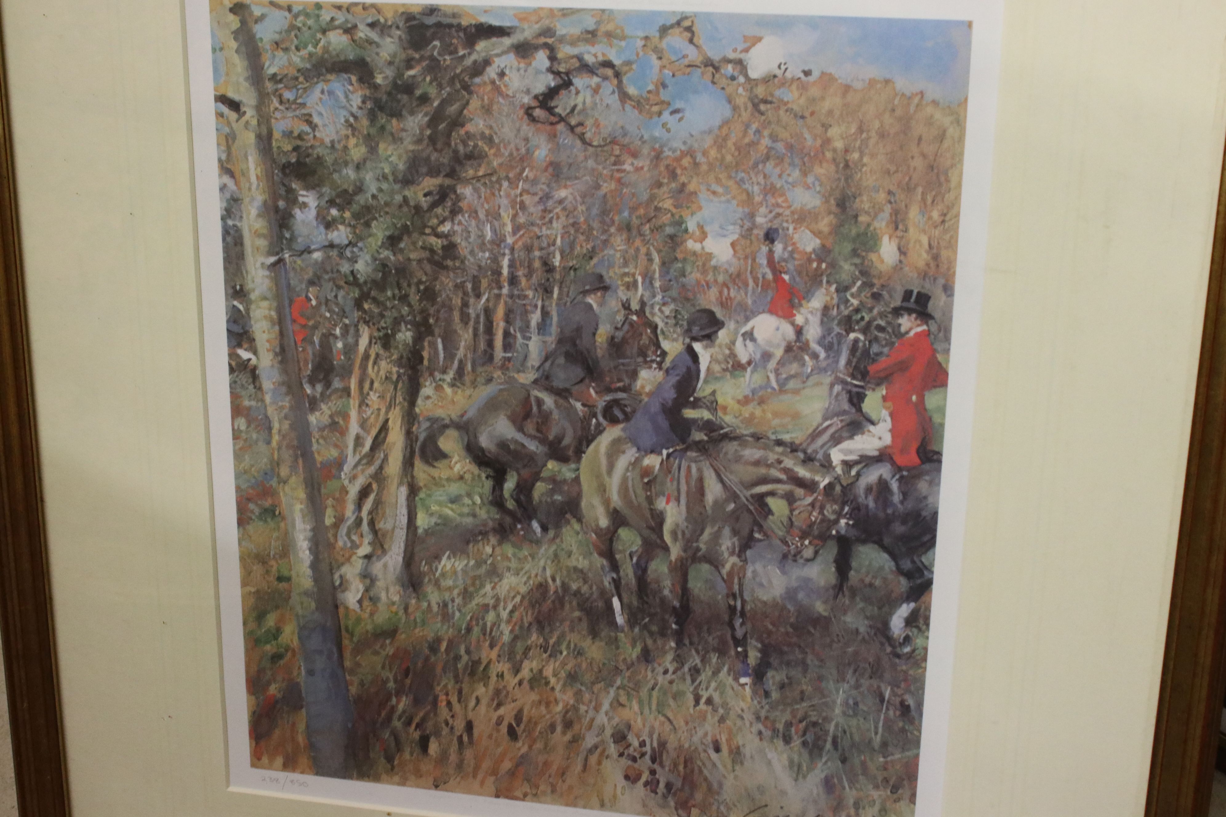 Eight Framed and Glazed Prints including Terence Cuneo ' The Deputy's Deputy ', R M Meadows - Image 2 of 9