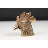Brass Vesta Case in the form of a Cockerel's head, the case opening when beak is pressed together,