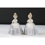 Pair of Lladro ' Valencianita Triste ' Figurines, impressed mark to base 5374, 14cm high