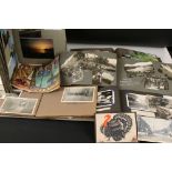 Group of vintage photographs in albums, together with a few postcards & other ephemera
