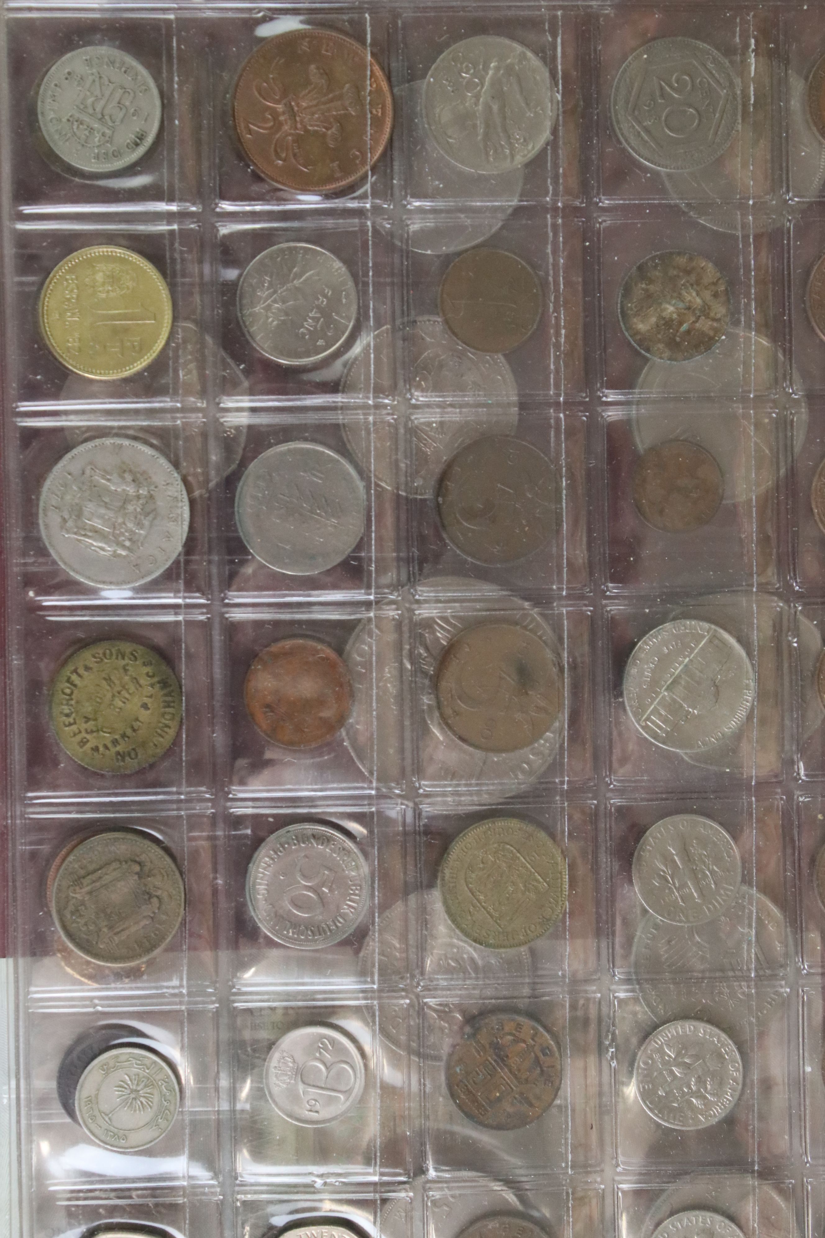 A mixed collection of British and foreign coins to include pre 1947 silver examples together with - Image 2 of 7
