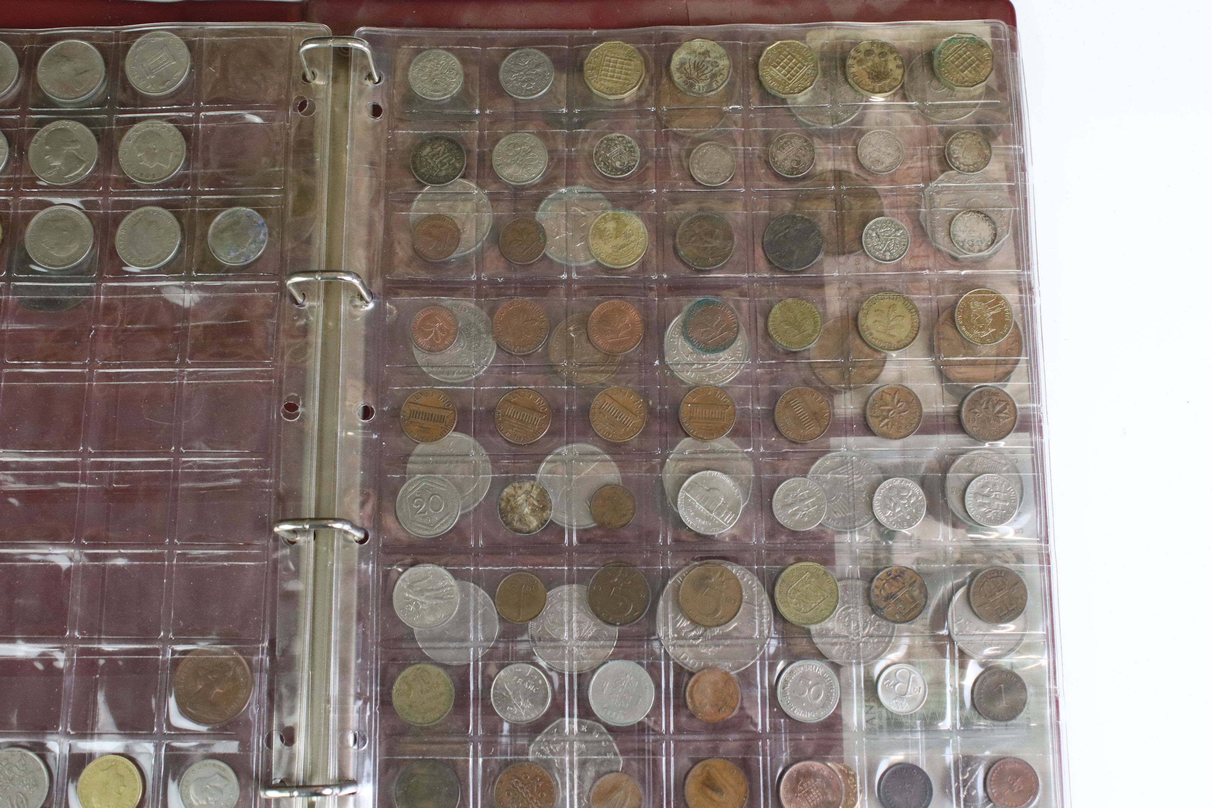 A mixed collection of British and foreign coins to include pre 1947 silver examples together with - Image 4 of 7