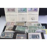 A collection of mixed British Bank of England banknotes of Various denominations with some being