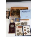 A mixed collection of mainly British pre decimal coins together with a small quantity of