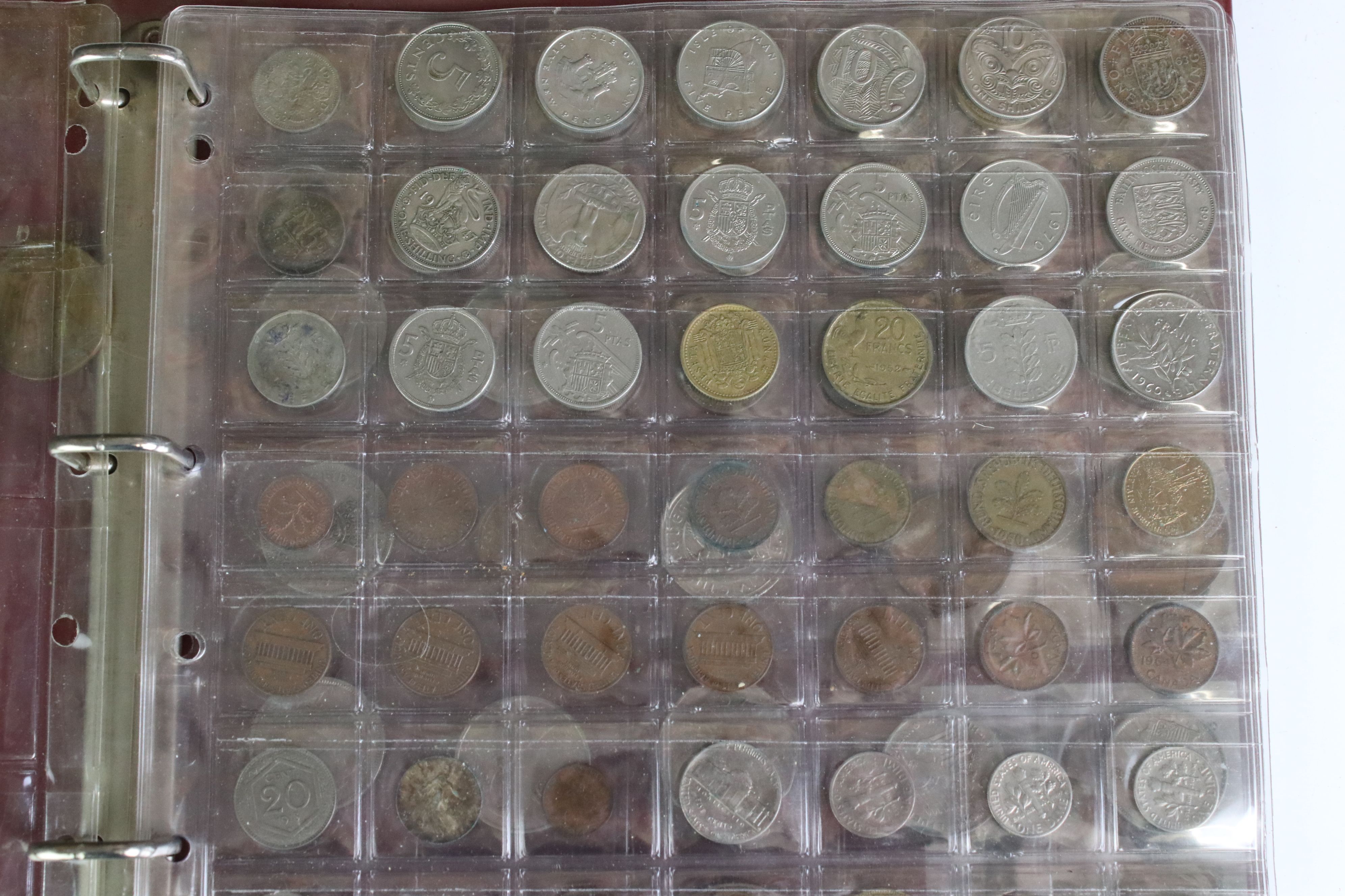 A mixed collection of British and foreign coins to include pre 1947 silver examples together with - Image 3 of 7