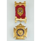 9ct gold Royal Order of Antediluvian Buffaloes medal, Duke of Marlborough Lodge no. 4088, dated