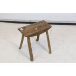 Rustic pine stool