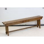 Oak kitchen form, approx. 56 inches long