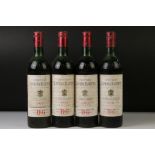 Wine - Four Bottles of 1970 Chateau Langoa Barton St Julien
