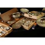 Collection of Silver Plate including Three piece Tea Service and a large quantity of Silver Plated