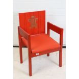 Prince of Wales 1969 Investiture Chair, designed by Lord Snowdon and manufactured by Welsh Remploy
