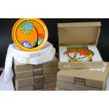 16 Bradford Exchange Clarice Cliff by Wedgwood ltd edn plates with certificates to include 8 x