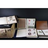 Group of stamps and FDCs, in nine binders, to include USA Christmas stamps, Westminster Queen Mother