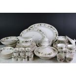Royal Doulton ' Larchmont ' pattern dinner, tea and coffee service, 87 pieces comprising 6 dinner