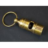 Brass cased whistle