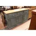 Kitchen dresser base with three drawers & three doors below