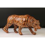 Vintage leather tiger