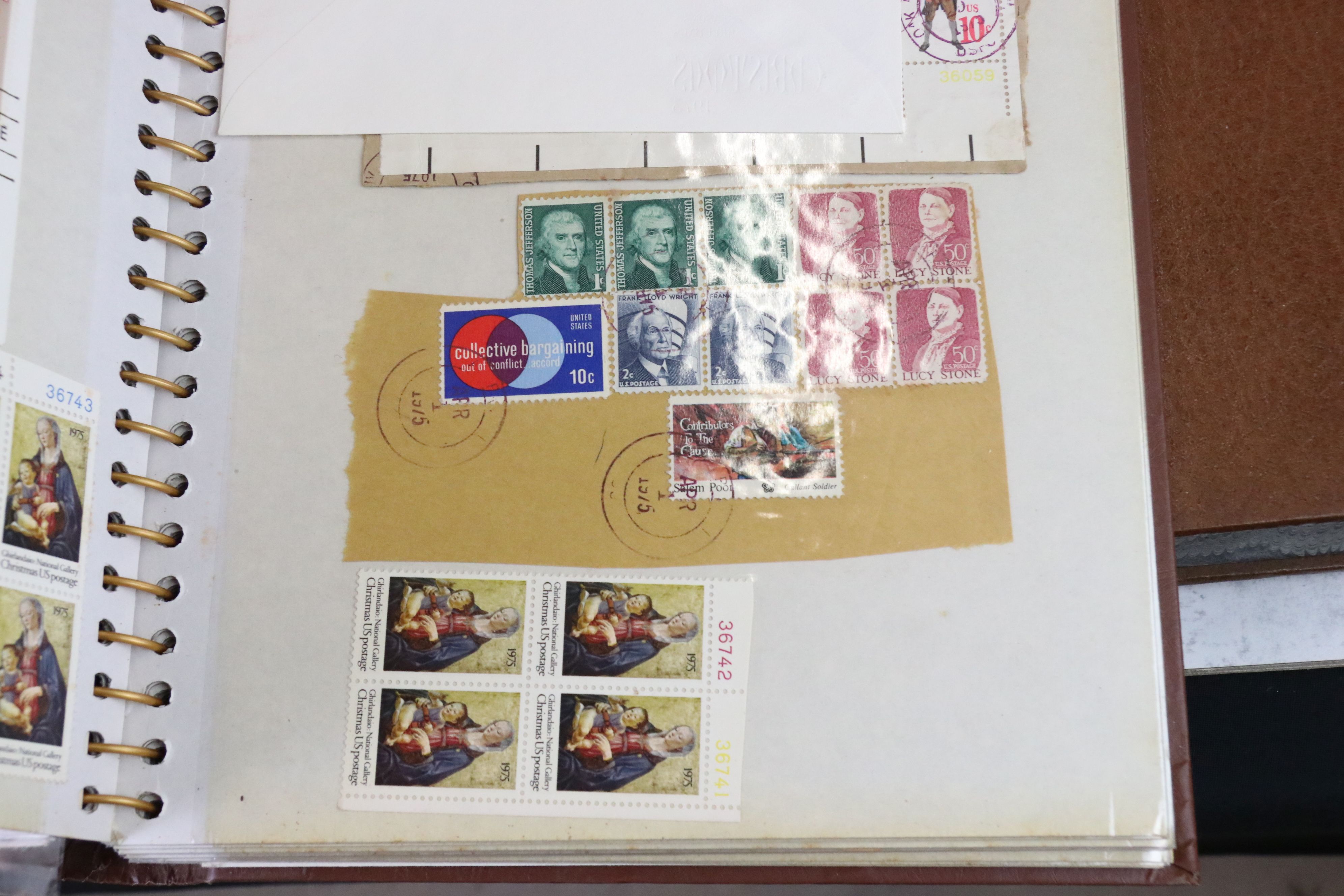 Group of stamps and FDCs, in nine binders, to include USA Christmas stamps, Westminster Queen Mother - Image 9 of 16